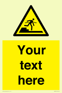 Custom warning Submerged step or steps